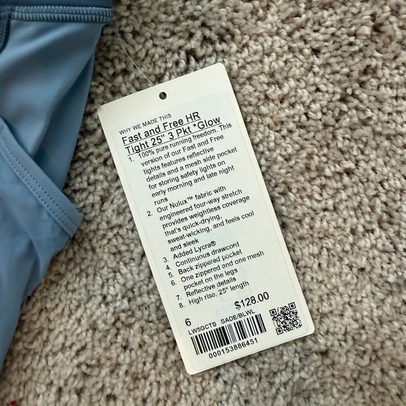 Lululemon Athletica Light Blue High-Rise Leggings - Picture 3 of 3